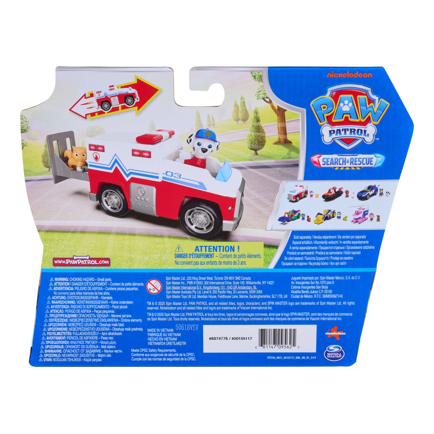 Paw patrol camion search & rescue marshall, 3+ - Paw Patrol