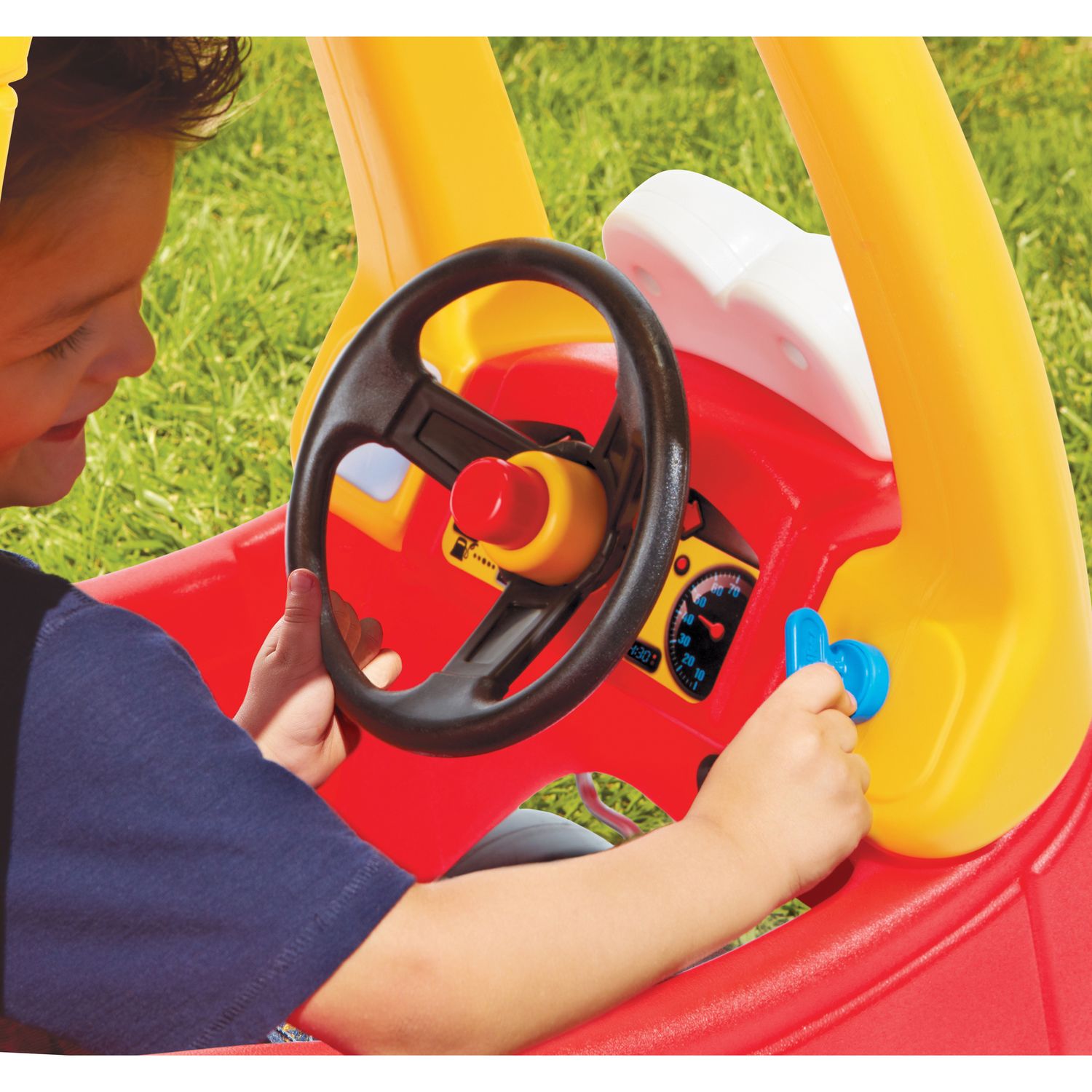 Little tikes cozy coupe - macchinina per bambini con clacson funzionante, interruttore di accensione e tappo del carburante - LITTLE TIKES