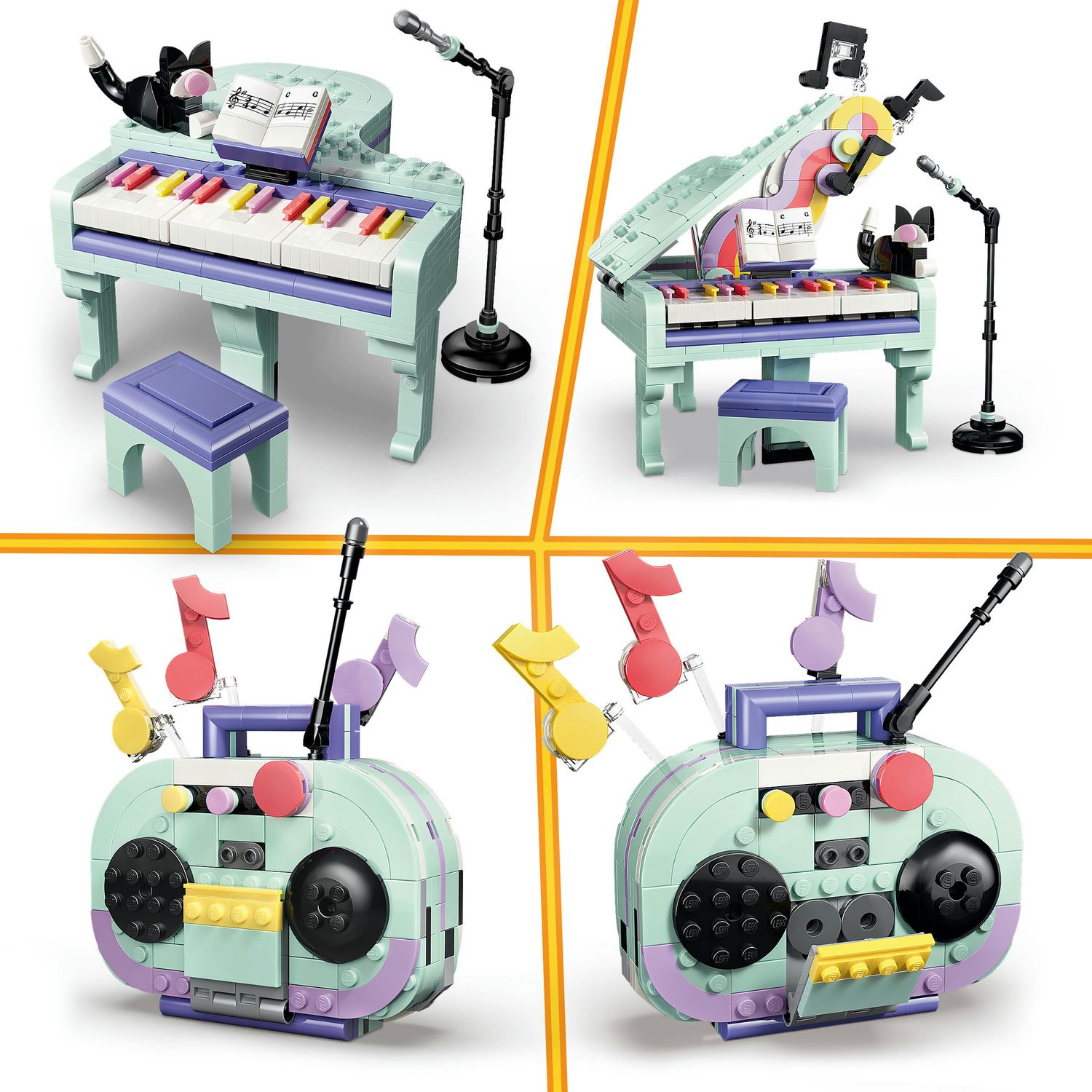Lego creator pianoforte decorativo con gatto - 31392 - LEGO CREATOR, Lego