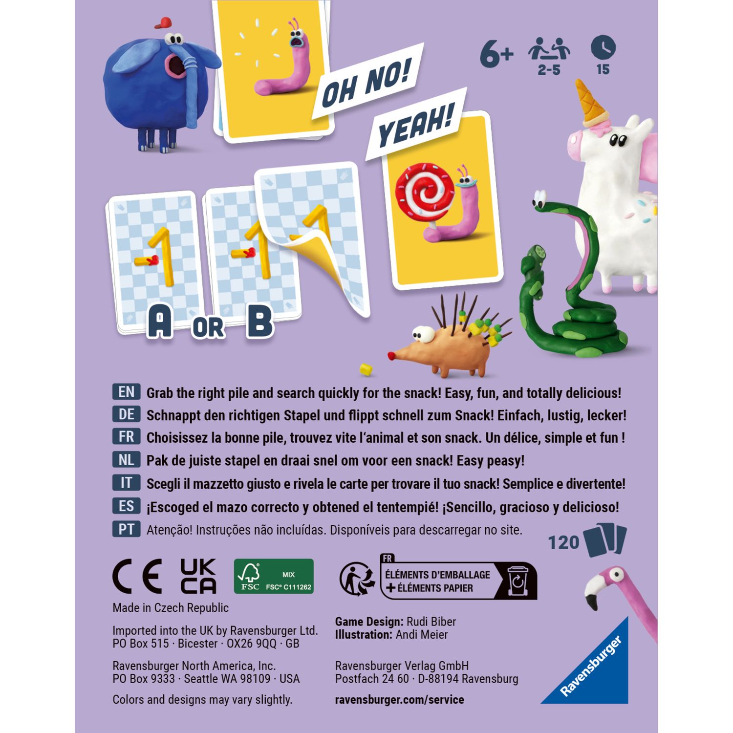 Ravensburger - snackaroo, gioco da tavola bambino 6 anni - RAVENSBURGER