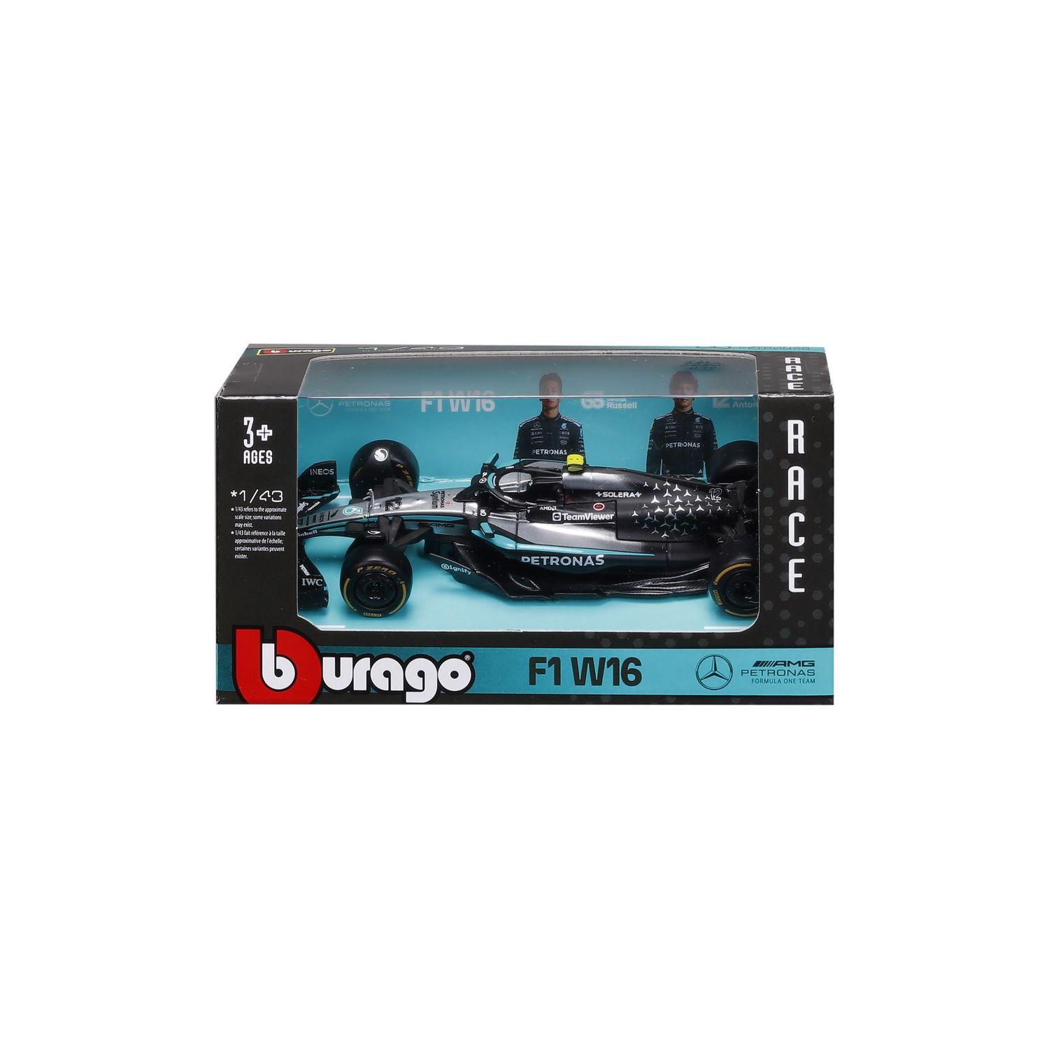F1 bburago mercedes amg w16 antonelli 1:43 - BBURAGO