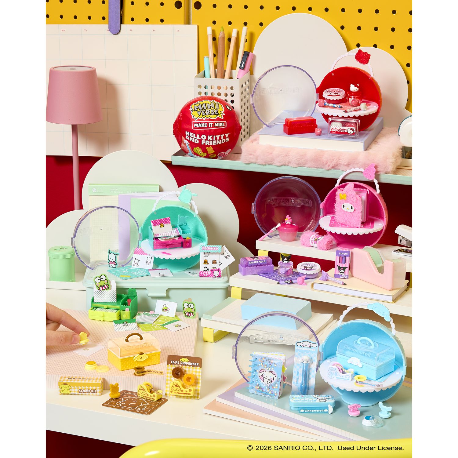 Mga's miniverse make it mini hello kitty & friends serie 3 - oggetti in miniatura collezionabili, repliche di cartoleria retrò, artigianato, fai da te - Hello Kitty, MINIVERSE MGA