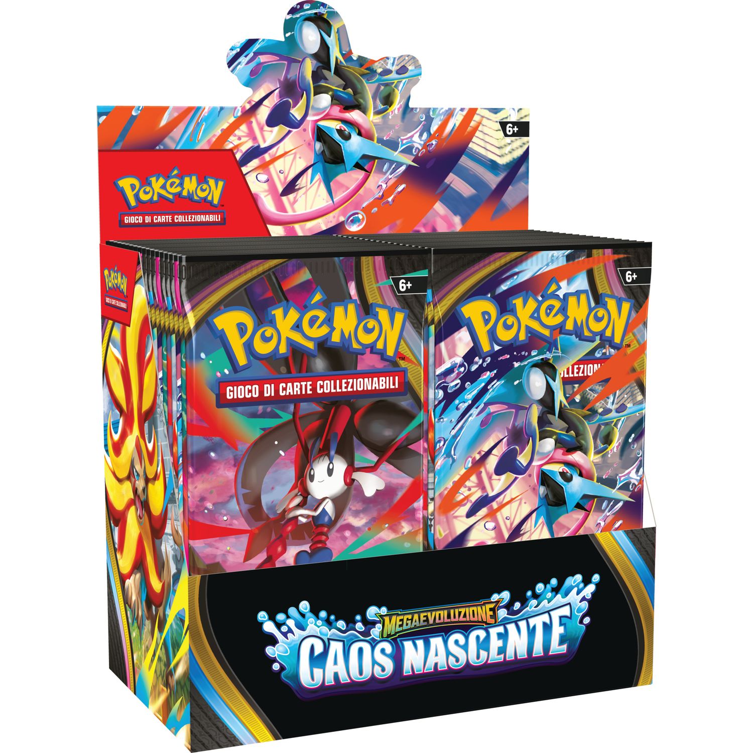 Pokémon megaevoluzione - caos nascente busta 10 carte assortita - POKEMON