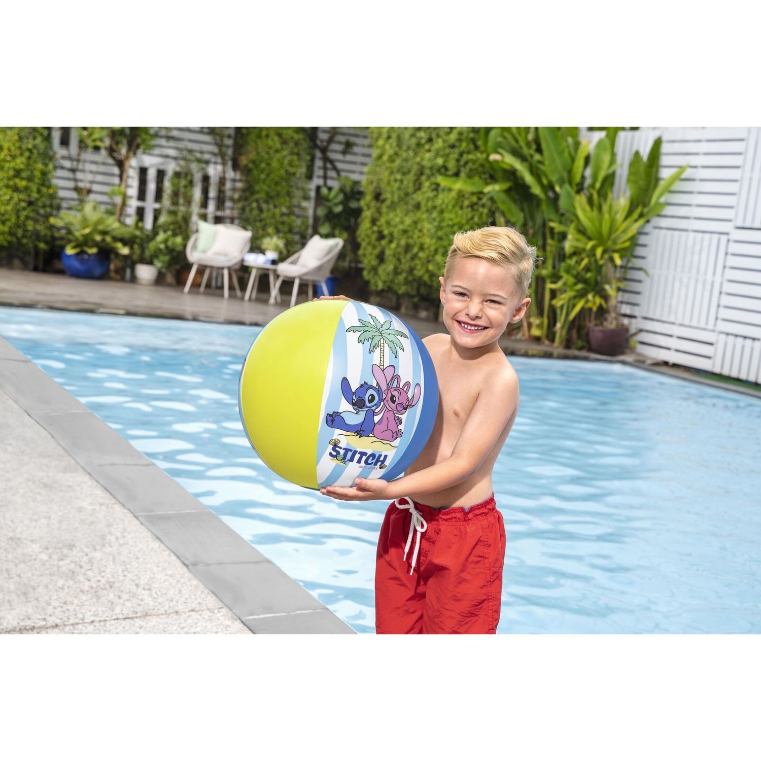 Pallone da spiaggia da 20"/51cm  disney stitch - assortito - Bestway, Disney Stitch