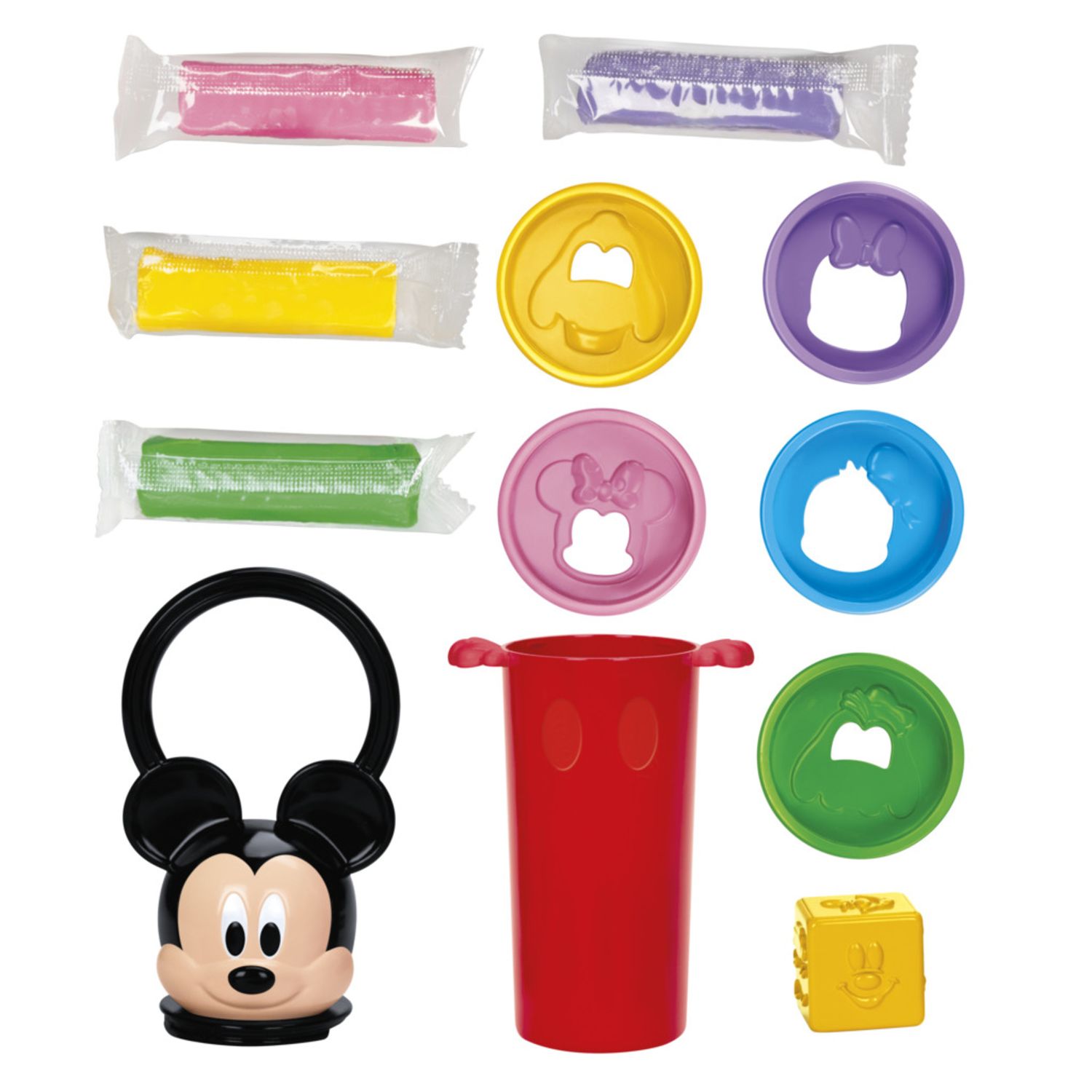 Play-doh, disney junior happy stackable, set di giocattoli per età prescolare - PLAY-DOH