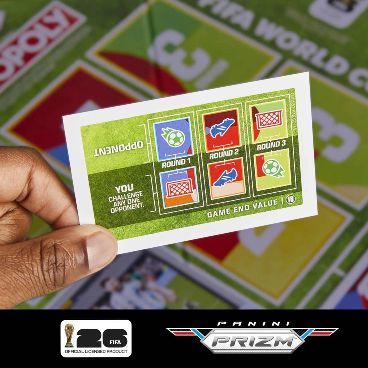 Monopoly panini prizm: fifa world cup – gioco da tavolo per famiglie e amici, divertente e coinvolgente - MONOPOLY