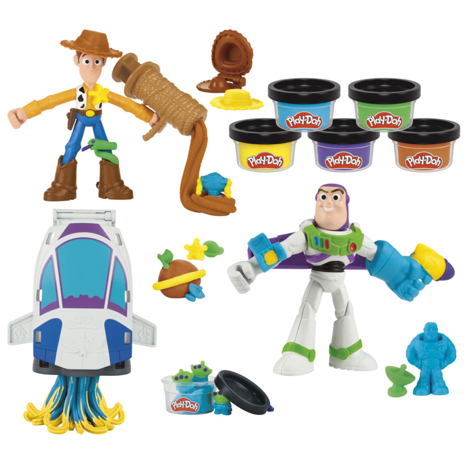 Play-doh toy story creazioni spaziali – gioco da tavolo per famiglie e amici, divertente e coinvolgente - PLAY-DOH, TOY STORY, Disney