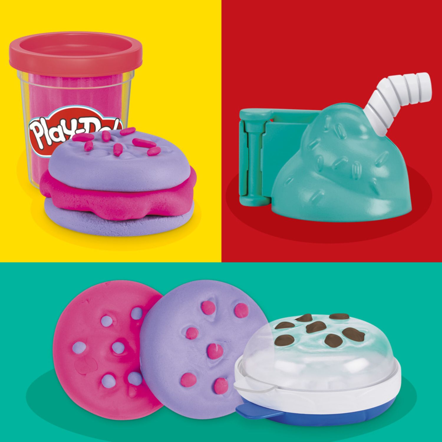 Play-doh, treats to go, assortimento – gioco da tavolo per famiglie e amici, divertente e coinvolgente - PLAY-DOH