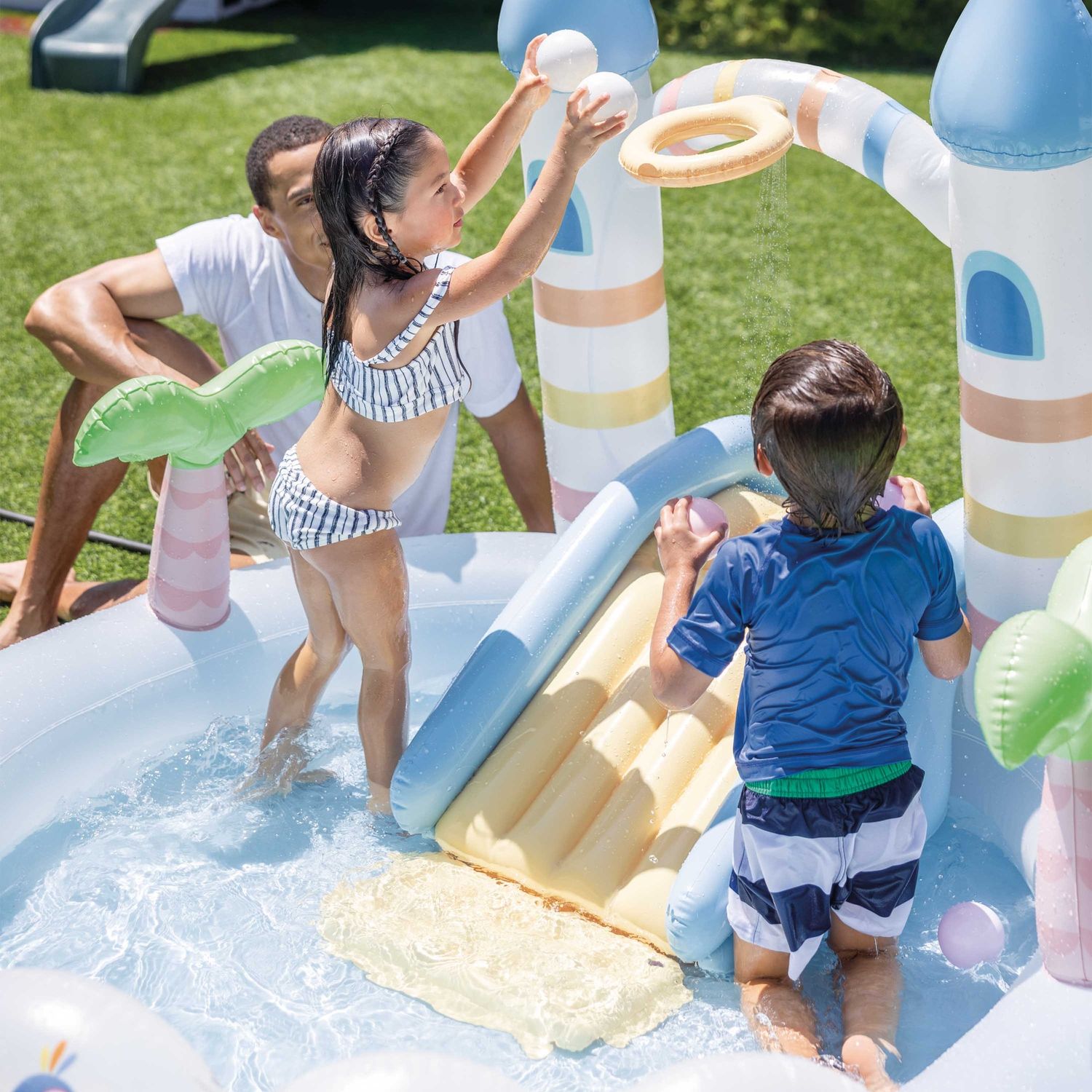 Intex 56148np - piscina gonfiabile play center castello unicorno, 196x178x127 cm, 2+ anni - INTEX