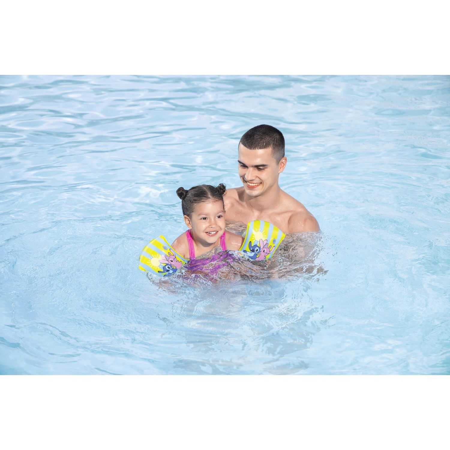 Braccioli gonfiabili con stampa tropicali 3‑6 anni disney stitch - Bestway, Disney Stitch