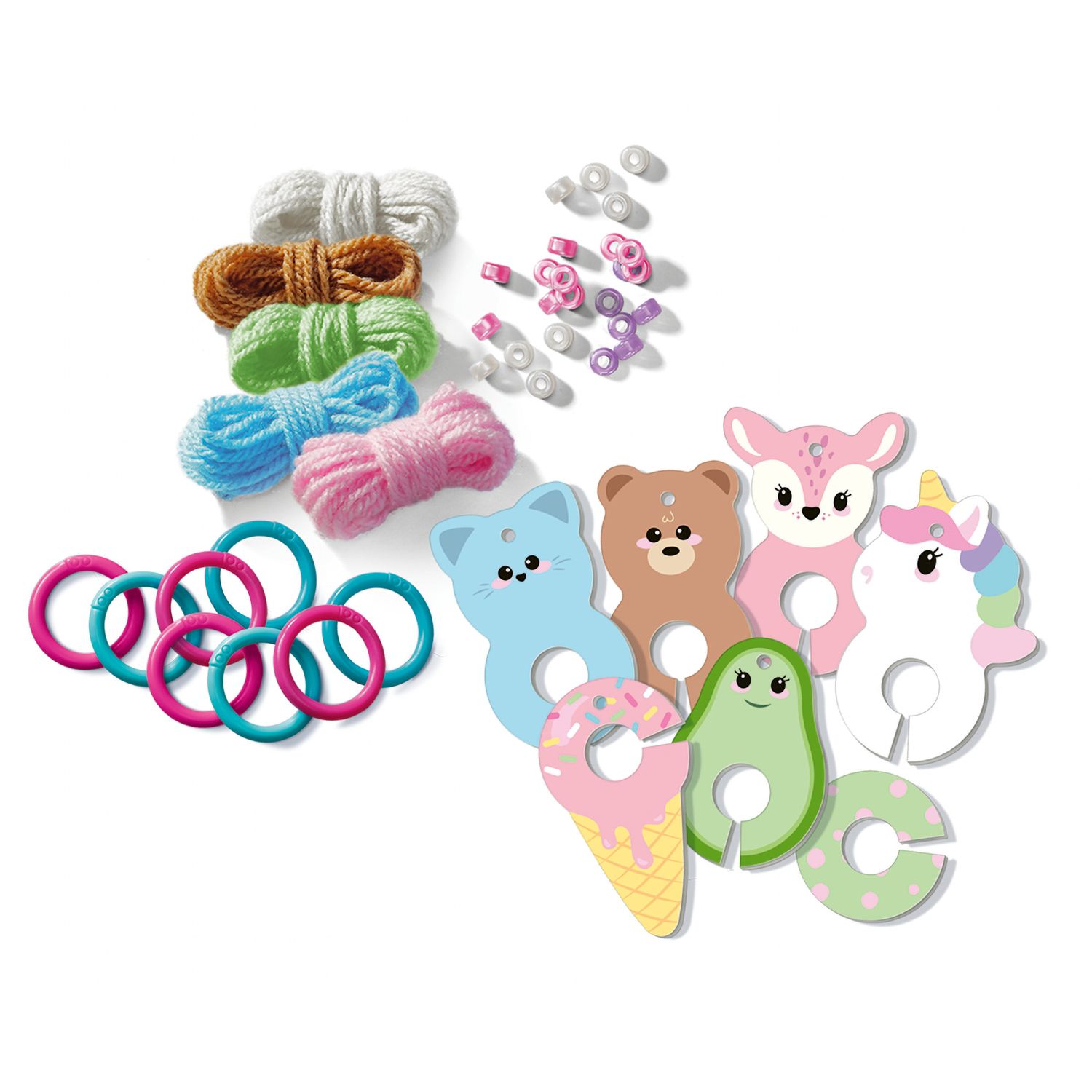 Ravensburger - be creative - be creative midi: ponpon kawaii portachiavi, giochi creativi bambini 4 anni o piú - RAVENSBURGER