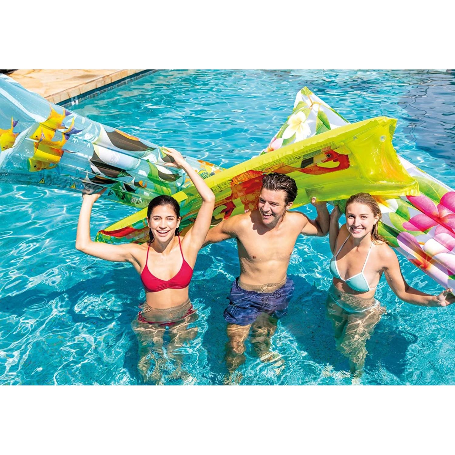 Materassino floreale intex 59720 183x69 cm modelli assortiti - INTEX