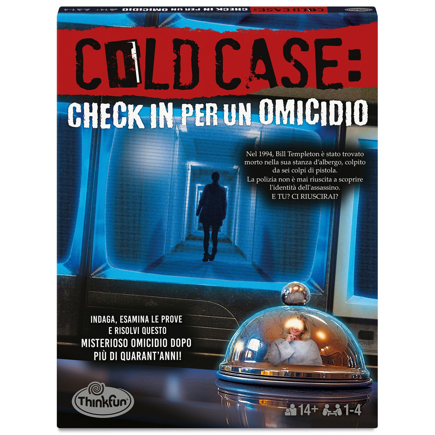 Thinkfun - cold case 5: check in per un omicidio +14 anni, giochi investigativi 1-4 giocatori - RAVENSBURGER