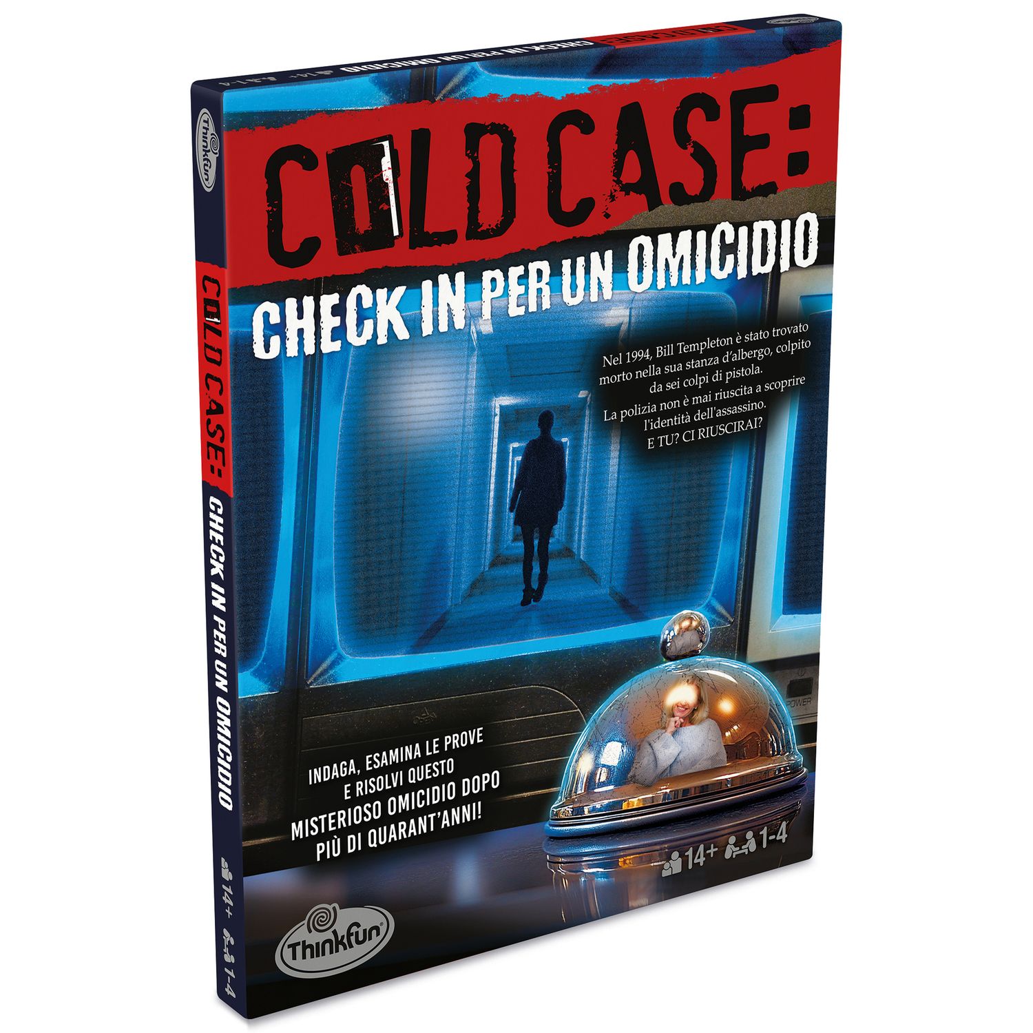 Thinkfun - cold case 5: check in per un omicidio +14 anni, giochi investigativi 1-4 giocatori - RAVENSBURGER