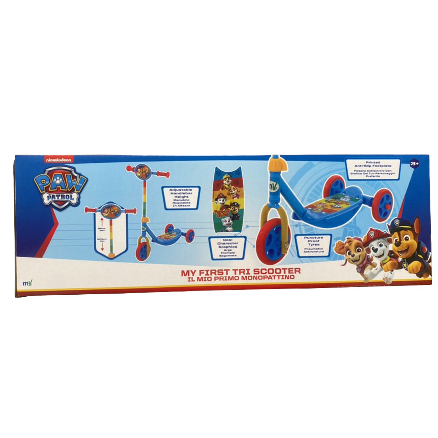Monopattino a 3 ruote paw patrol con pedana antiscivolo - Paw Patrol