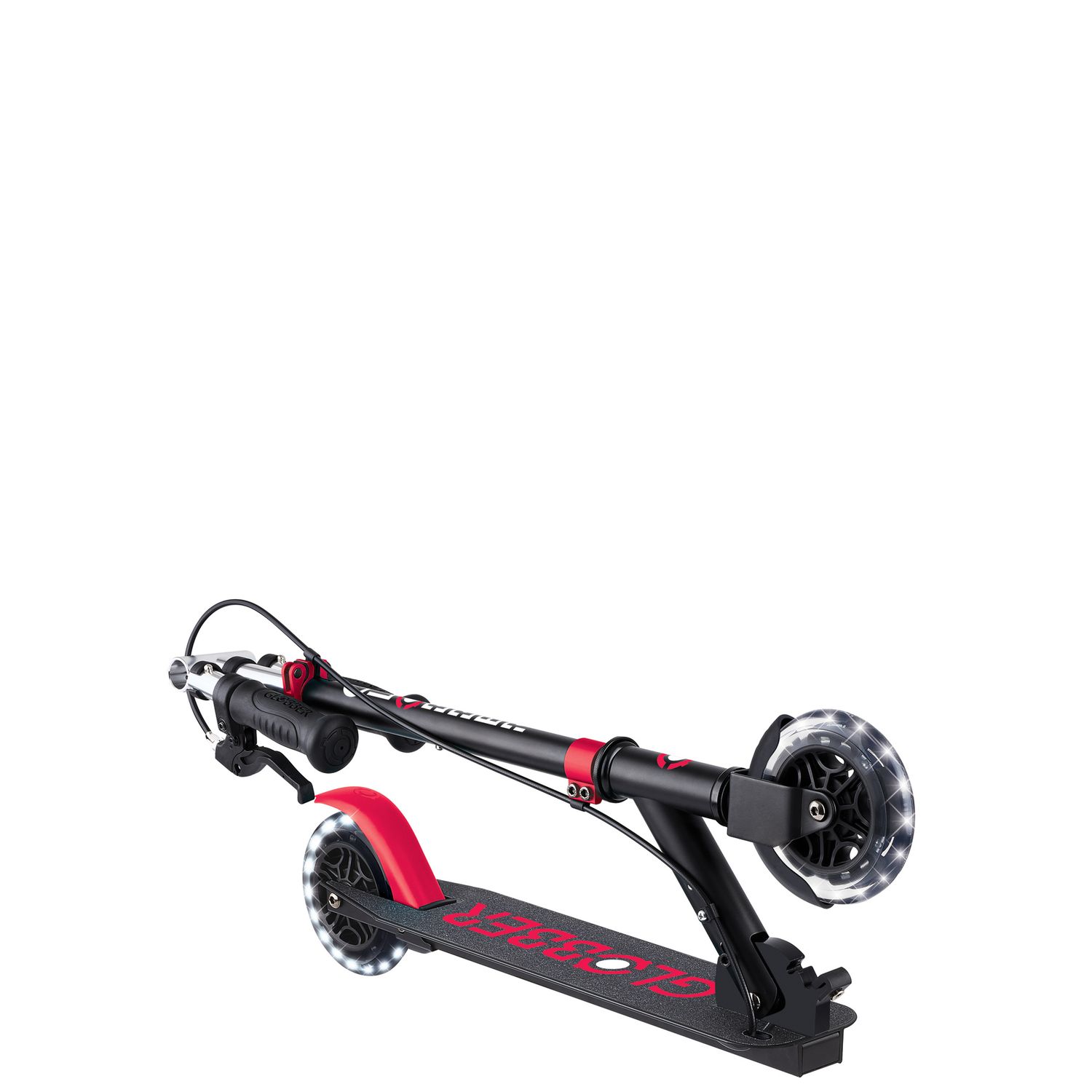Globber - flow element foldable junior lights - black-red - GLOBBER