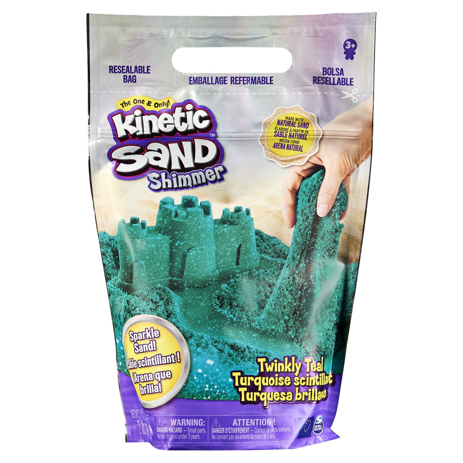 Kinetic sand sabbia scintillante verde 907 g, 3+ - KINETIC SAND