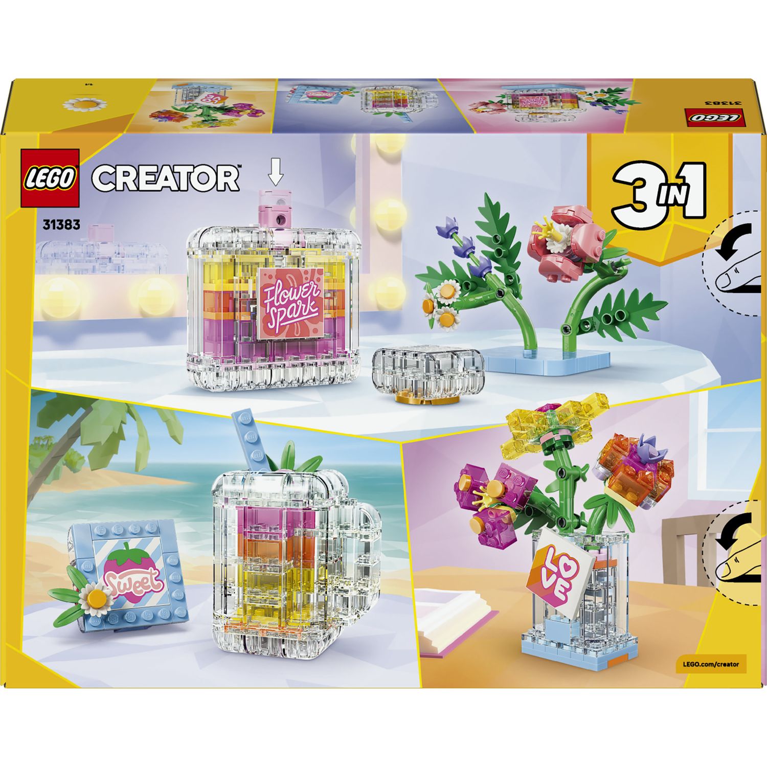 Lego lego creator boccetta di profumo con decorazione floreale - 31383 - LEGO CREATOR