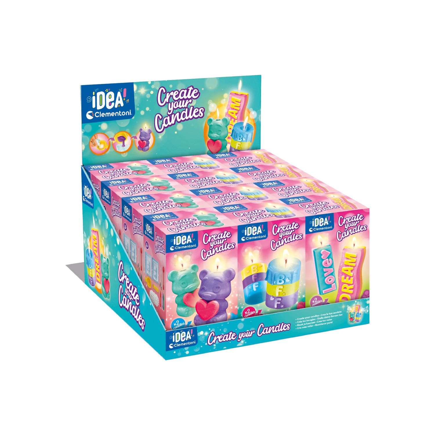 Clementoni - 18351 - crea la tua candela - assortito - CLEMENTONI