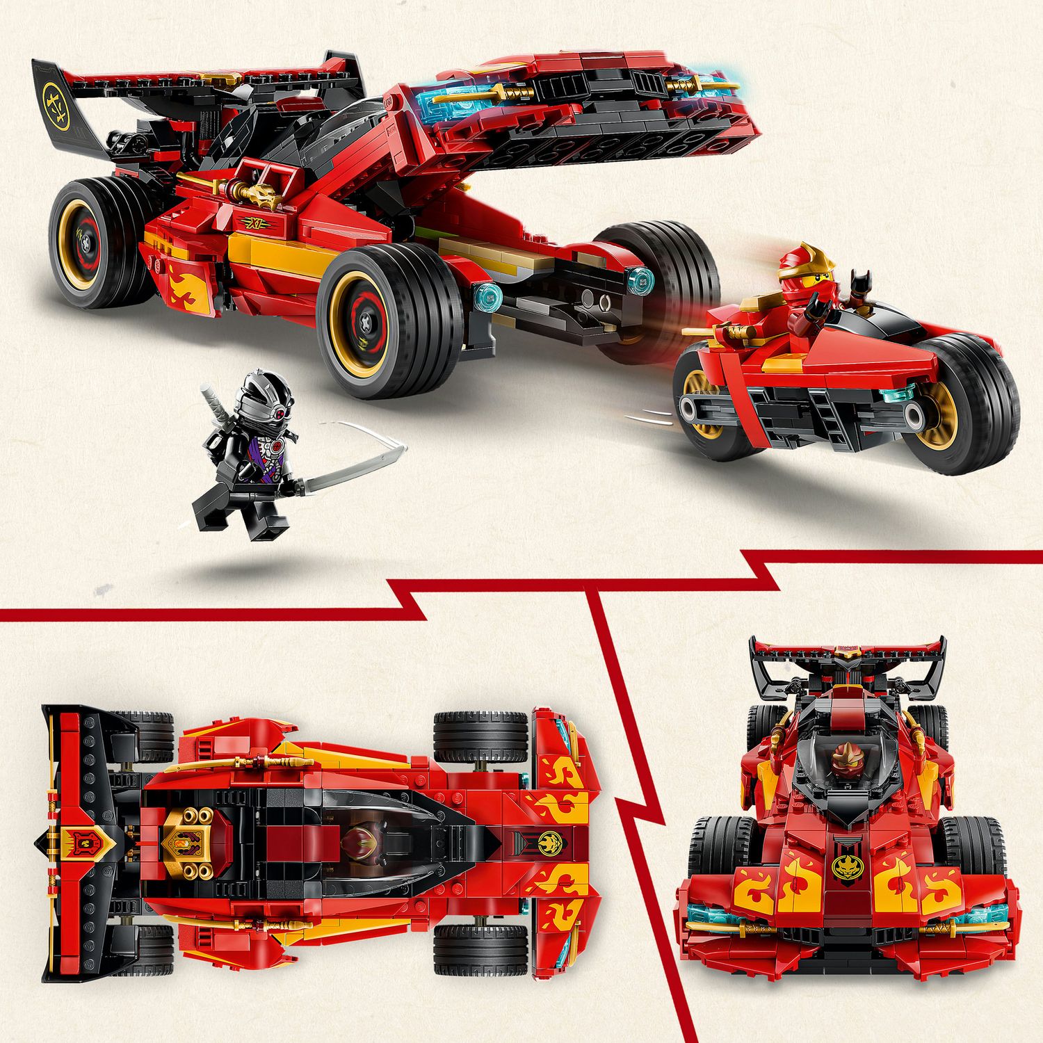 Lego ninjago super-bolide ninja x-1 - 15° anniversario - 71867 - LEGO NINJAGO