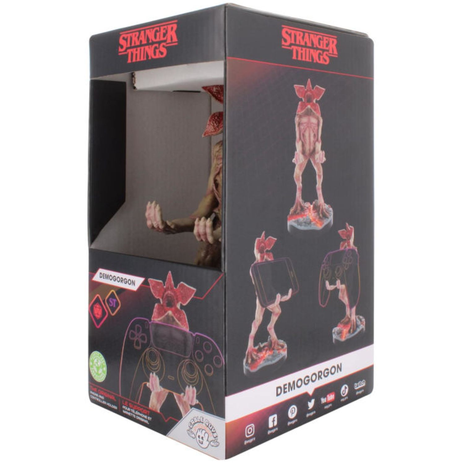 Cable guys – porta controller playstation & smartphone – stranger things demogorgon - Stranger Things