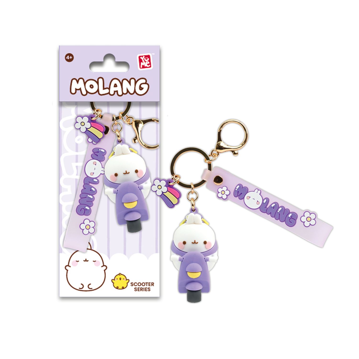 Serie di scooter con portachiavi e cinturino yume molang - NO BRAND