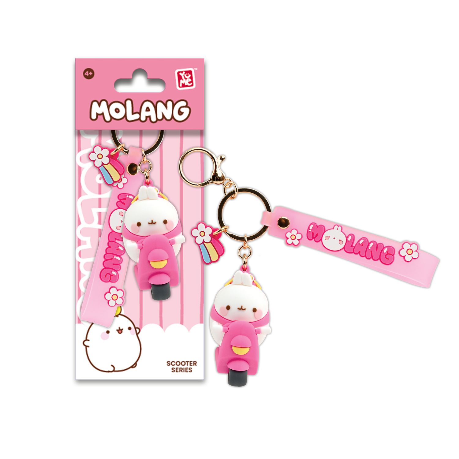 Serie di scooter con portachiavi e cinturino yume molang - NO BRAND