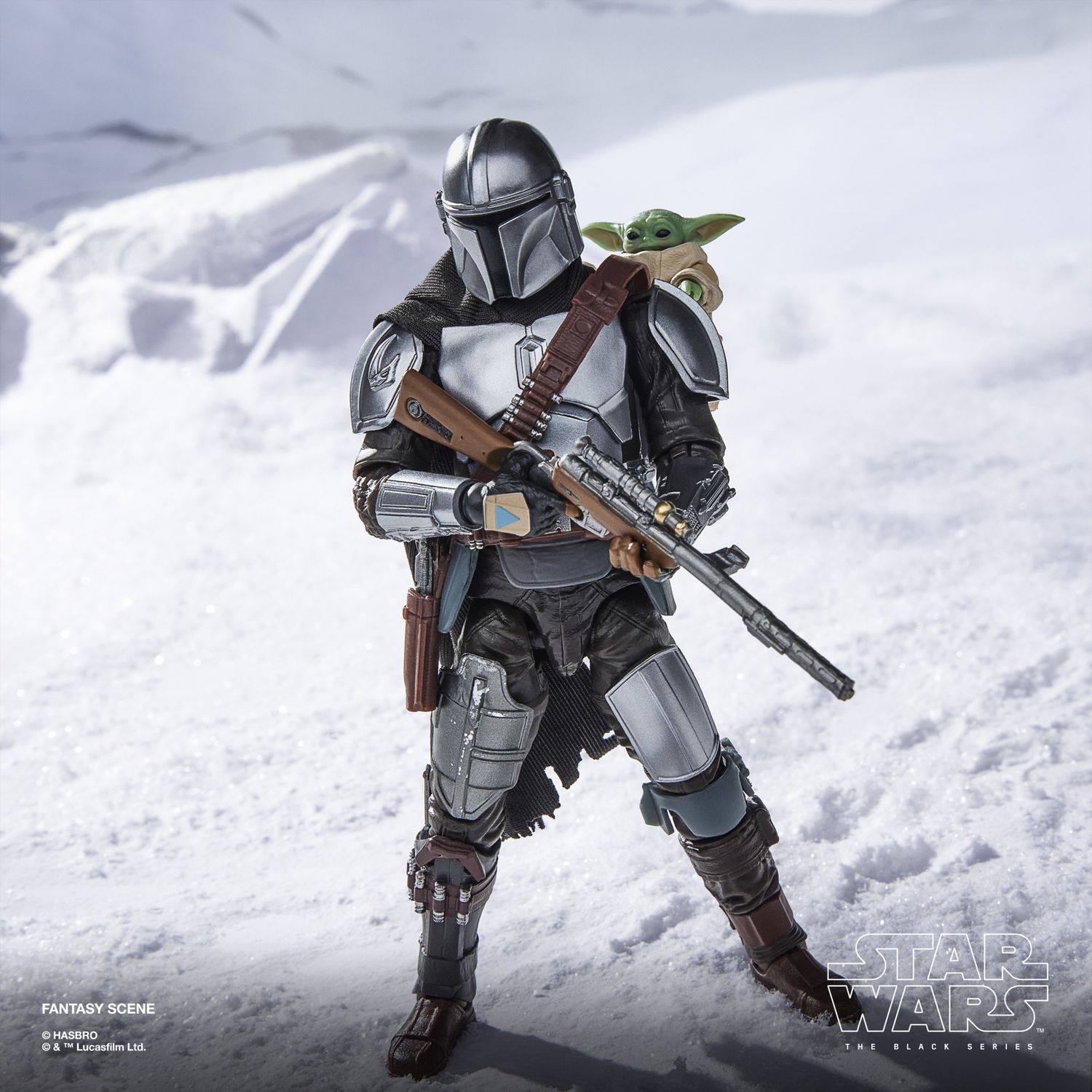 Hasbro star wars the black series, il mandaloriano e grogu - Star Wars