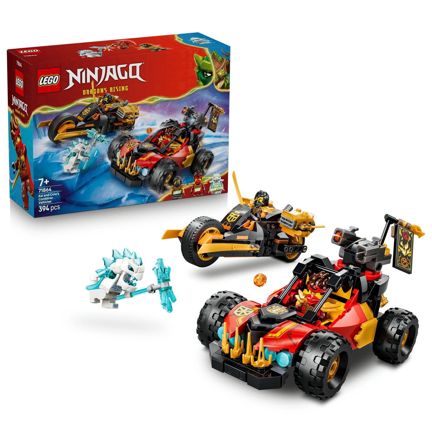 Lego ninjago veicoli combinanti di kai e cole - 71864 - LEGO NINJAGO