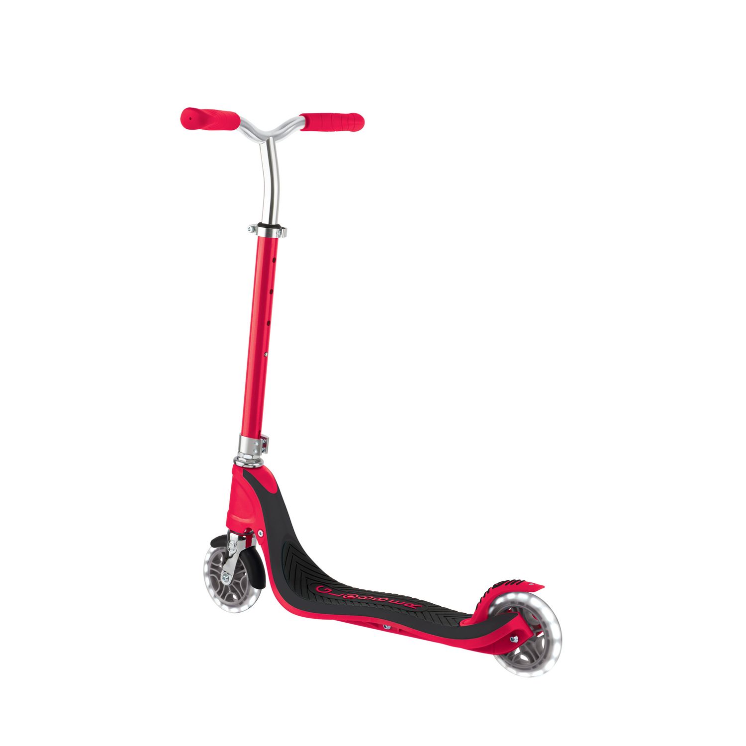 Monopattino flow 125 light red — ruote led, manubrio regolabile, 5+ anni - GLOBBER