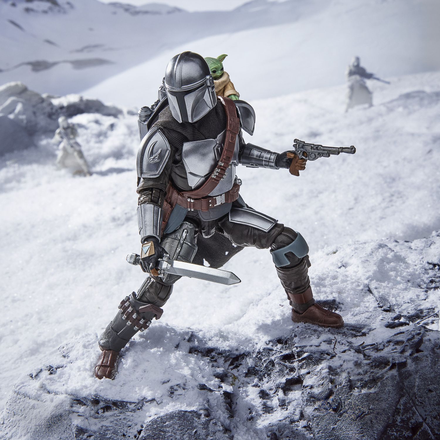 Hasbro star wars the black series, il mandaloriano e grogu - Star Wars