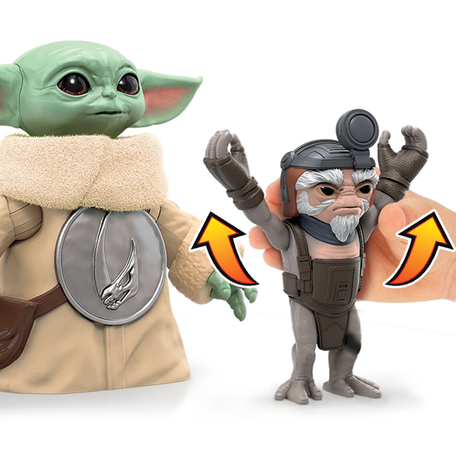 Star wars the mandalorian e grogu huggin grogu hasbro - figura interattiva con suoni - Star Wars
