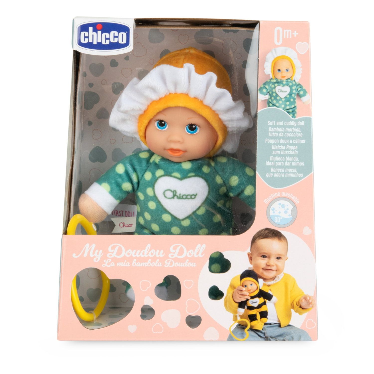 Chicco  mini bambola my doudou doll fiore,  altezza 18 cm - Chicco