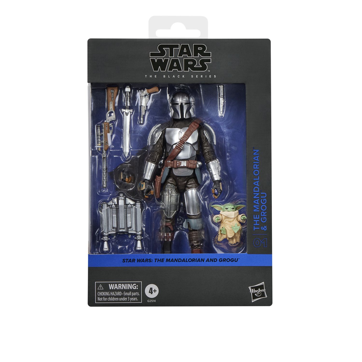 Hasbro star wars the black series, il mandaloriano e grogu - Star Wars