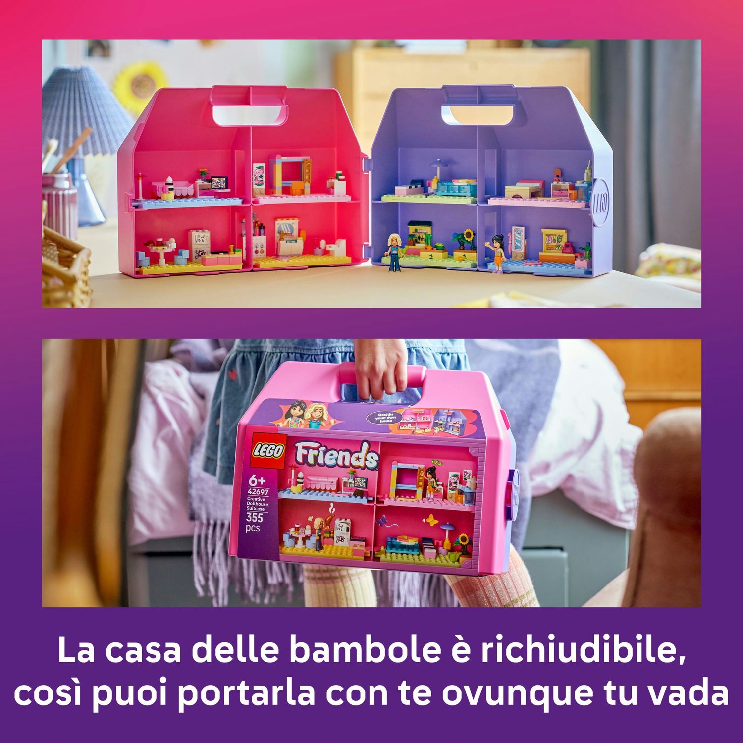 Lego lego friends valigetta creativa casa delle bambole - 42697 - LEGO FRIENDS