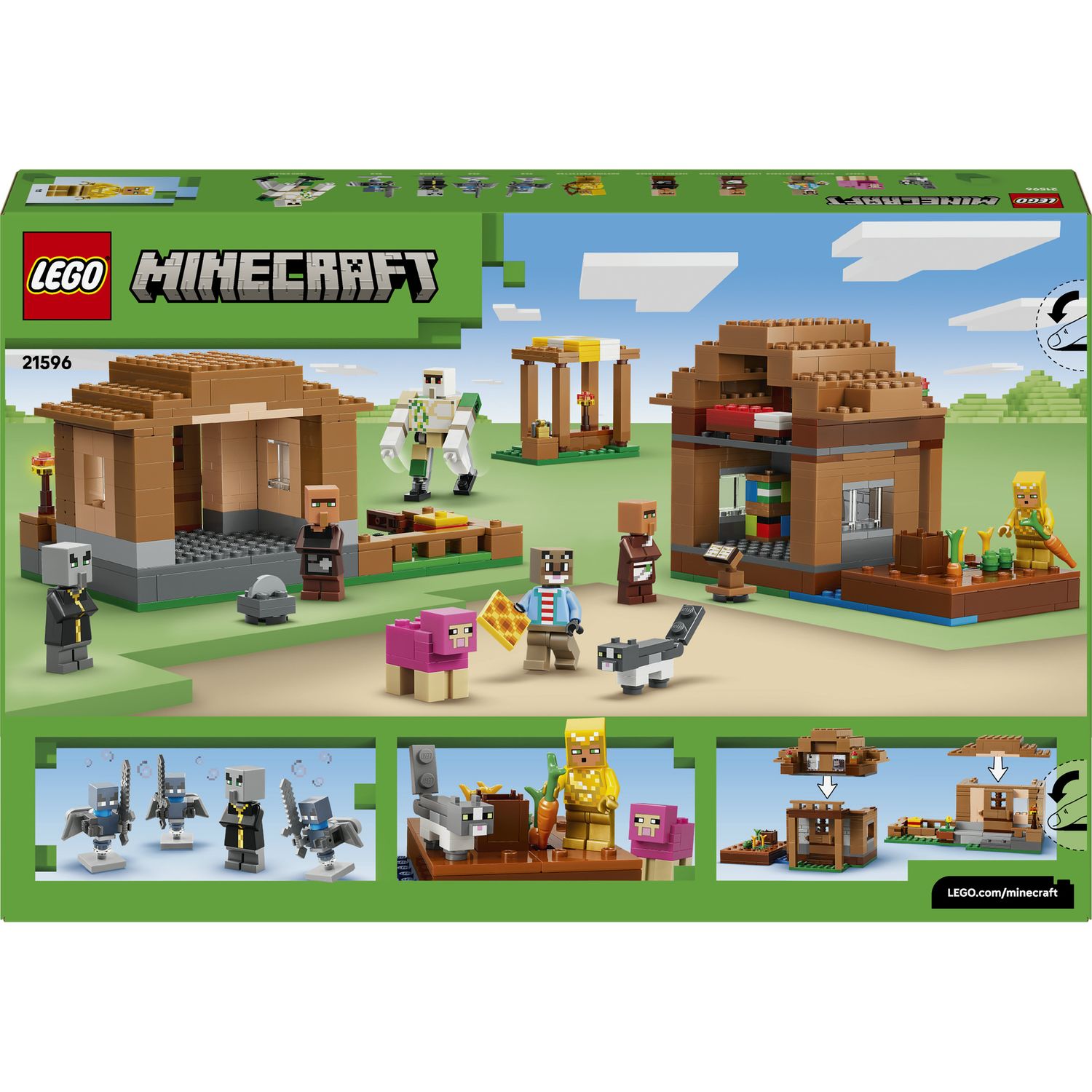 Lego minecraft attacco al villaggio dell’evocatore - 21596 - MINECRAFT, LEGO