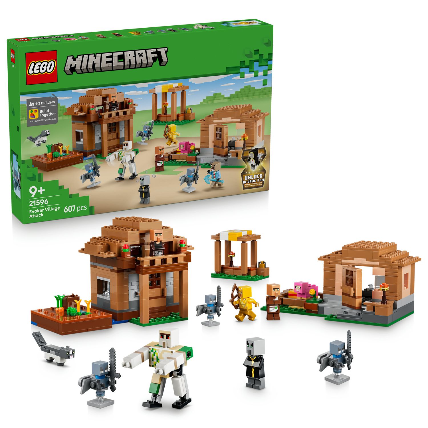 Lego minecraft attacco al villaggio dell’evocatore - 21596 - MINECRAFT, LEGO