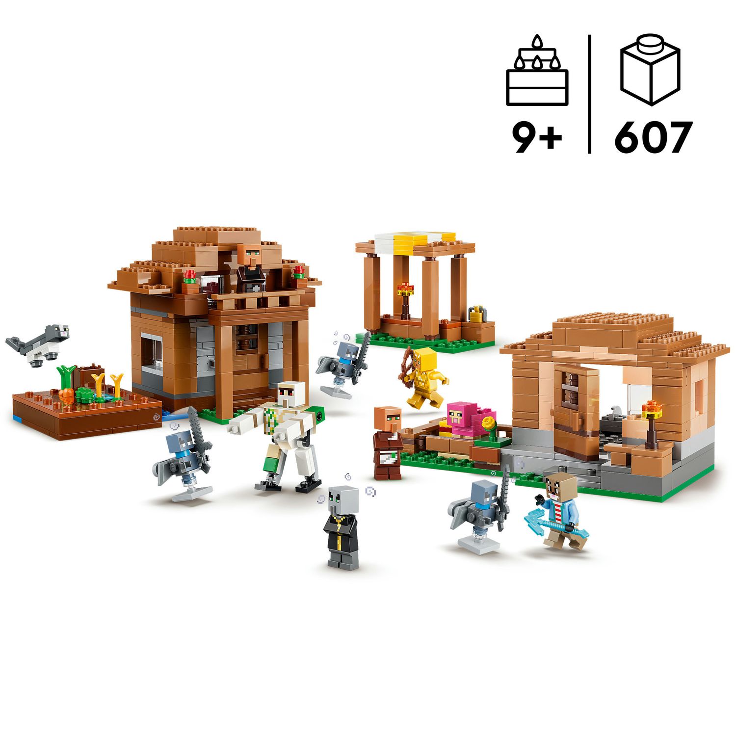 Lego minecraft attacco al villaggio dell’evocatore - 21596 - MINECRAFT, LEGO