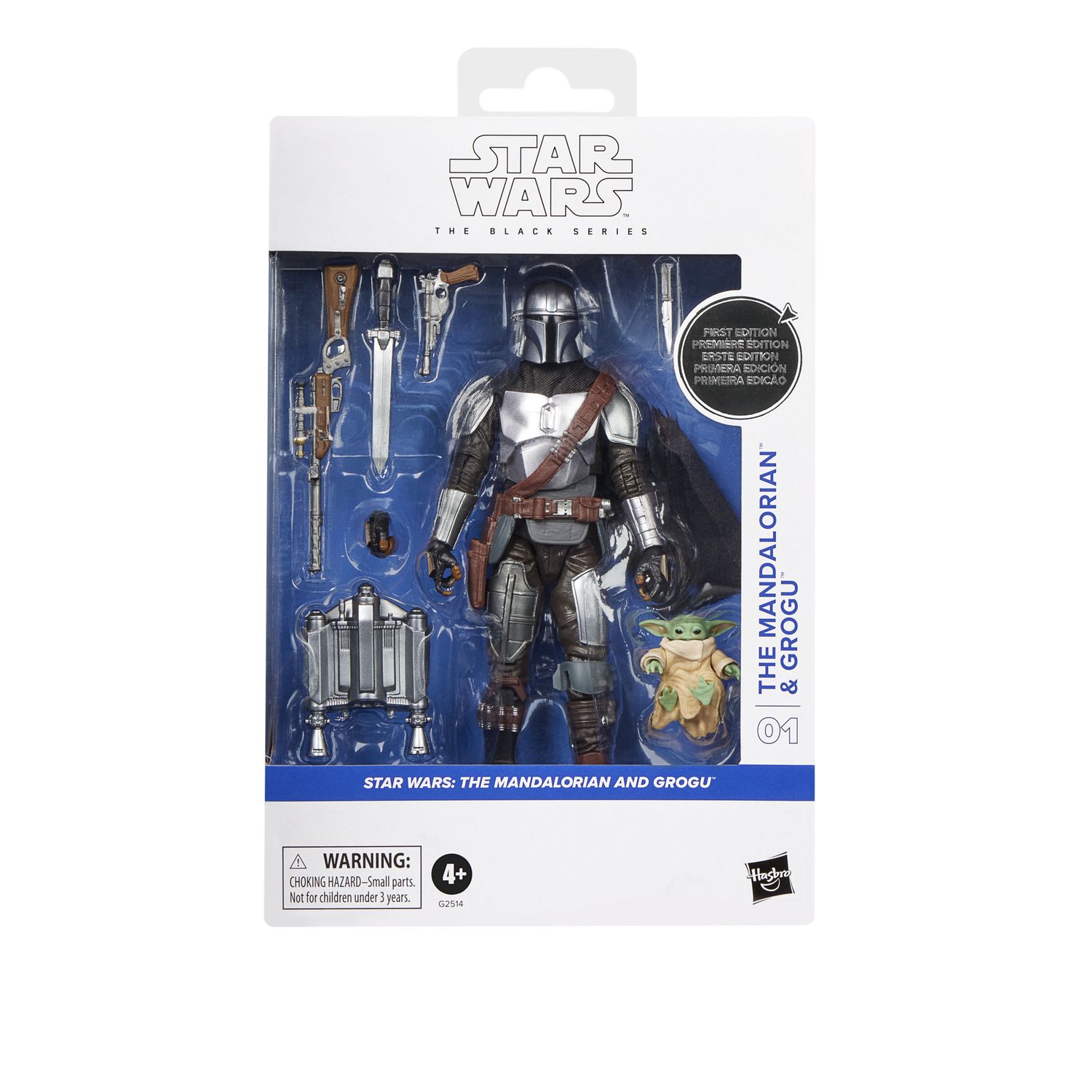 Hasbro star wars the black series, il mandaloriano e grogu - Star Wars