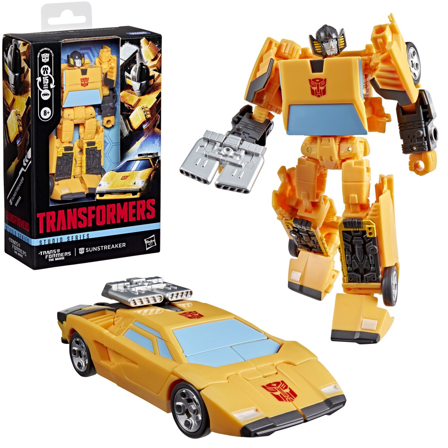Transformers studio series deluxe class, sunstreaker, ispirato al film "transformers: the movie" - TRANSFORMER