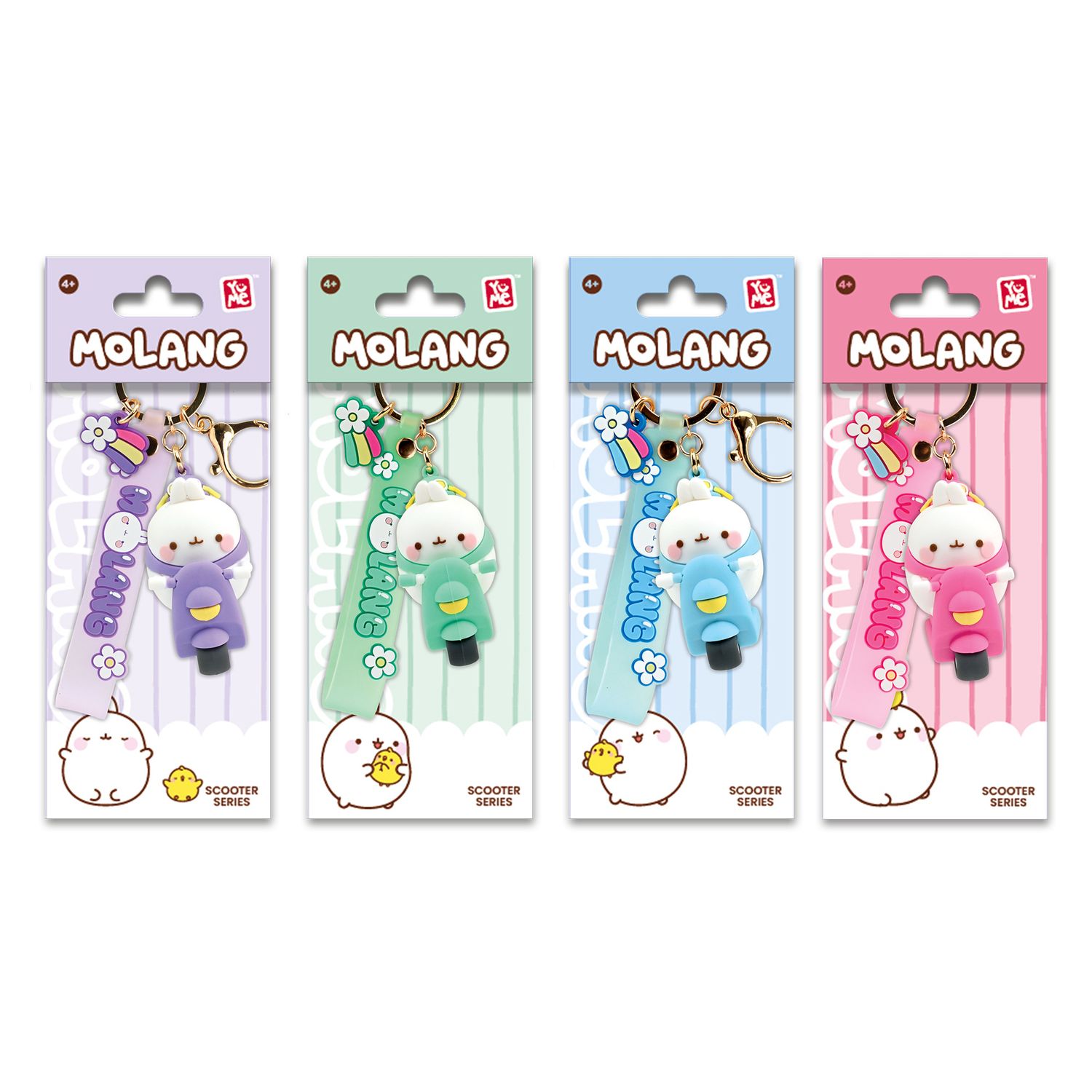 Serie di scooter con portachiavi e cinturino yume molang - NO BRAND