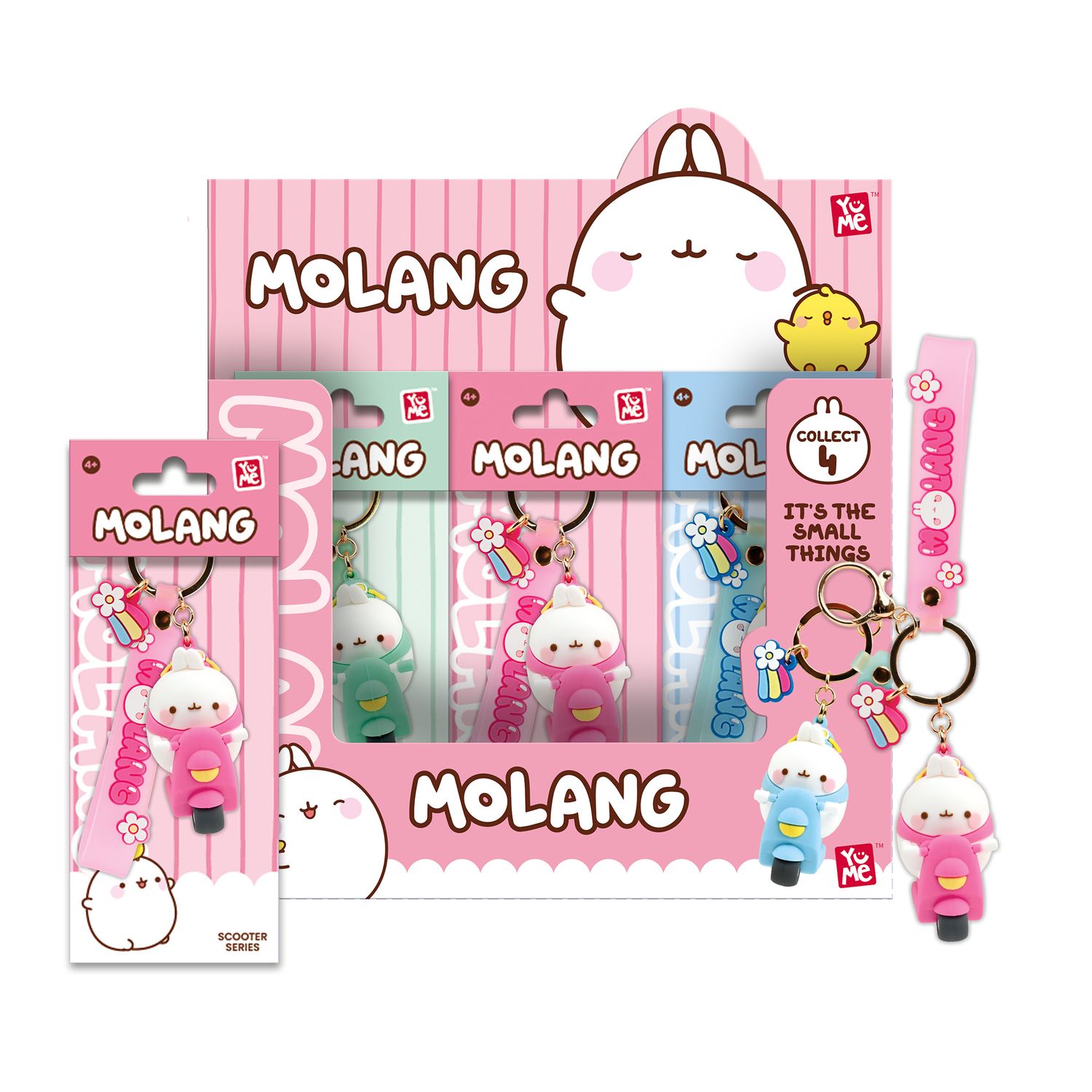 Serie di scooter con portachiavi e cinturino yume molang - NO BRAND