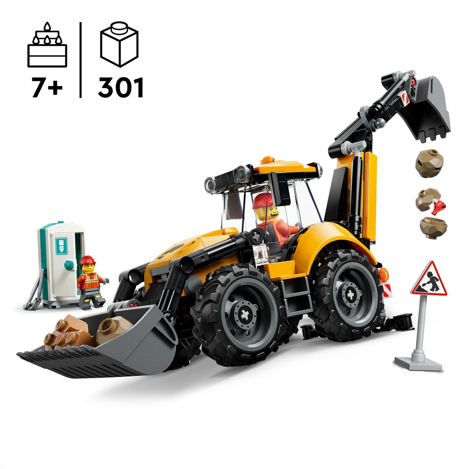 Lego lego city scavatrice da cantiere gialla - 60480 - LEGO CITY