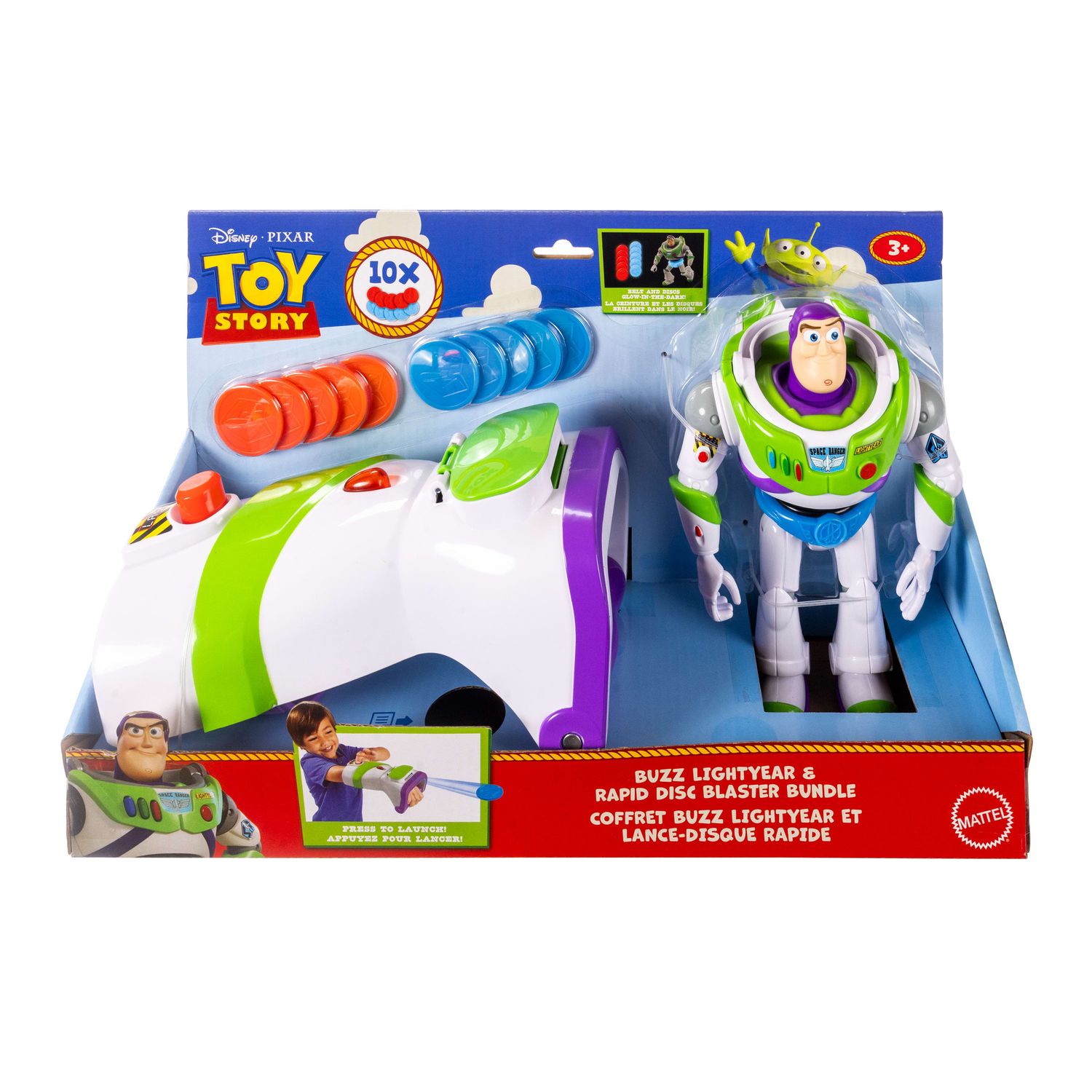 Mattel disney pixar toy story 5 - buzz lightyear lanciadischi - MATTEL, TOY STORY