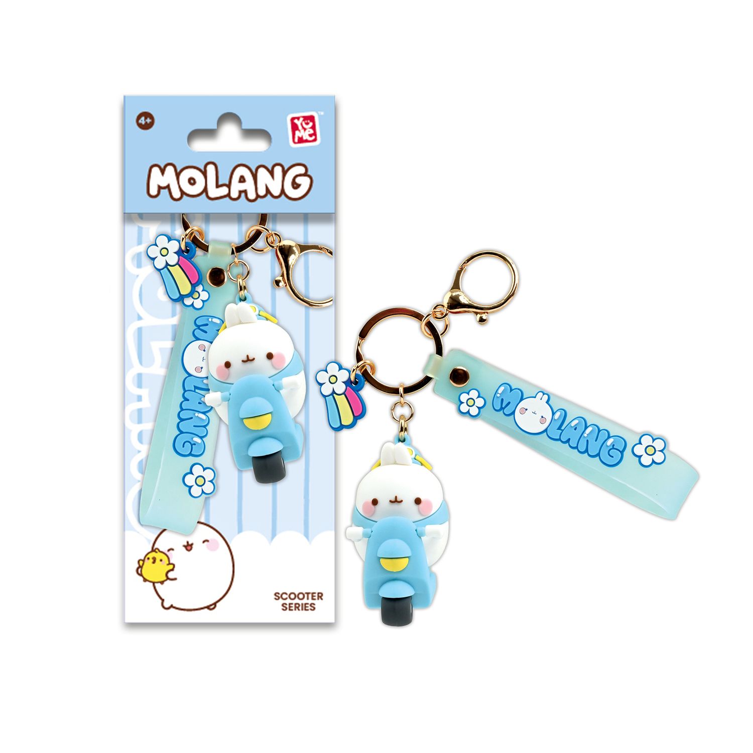 Serie di scooter con portachiavi e cinturino yume molang - NO BRAND