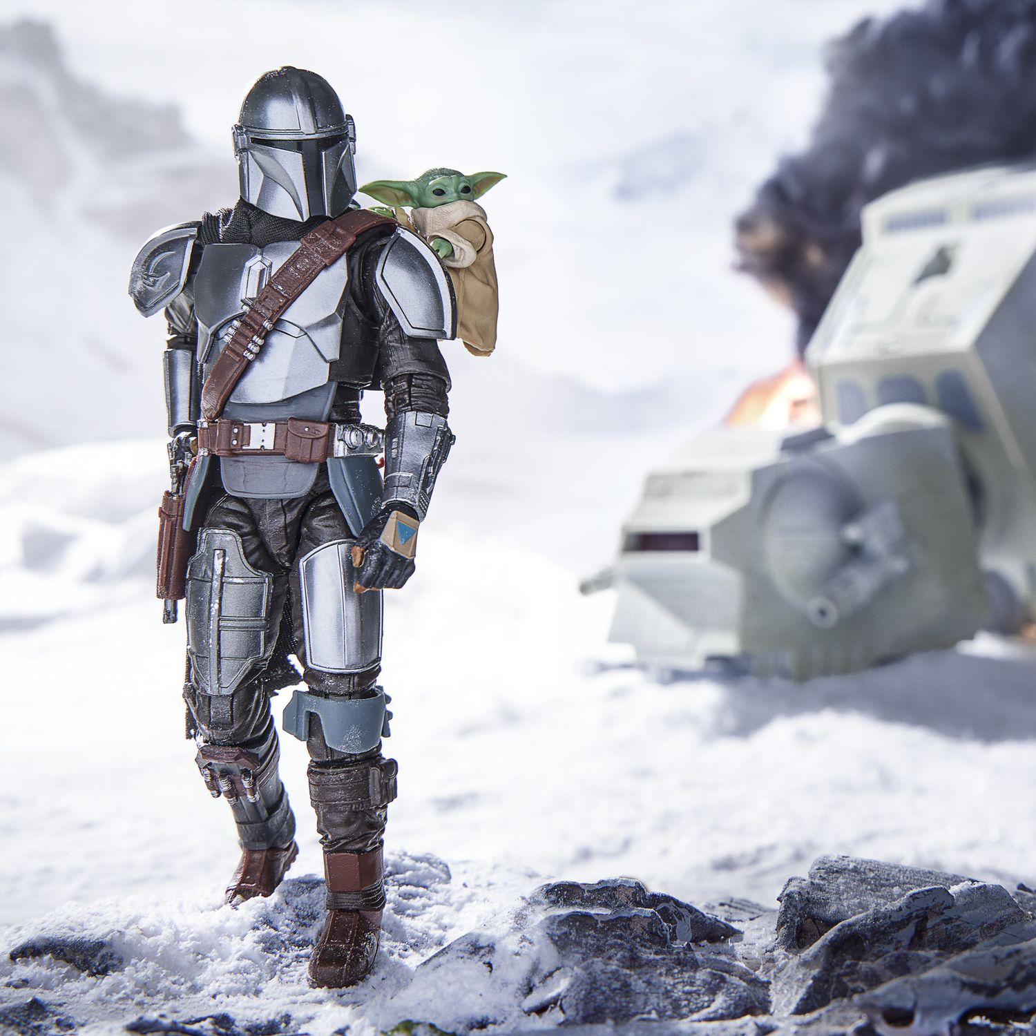 Hasbro star wars the black series, il mandaloriano e grogu - Star Wars