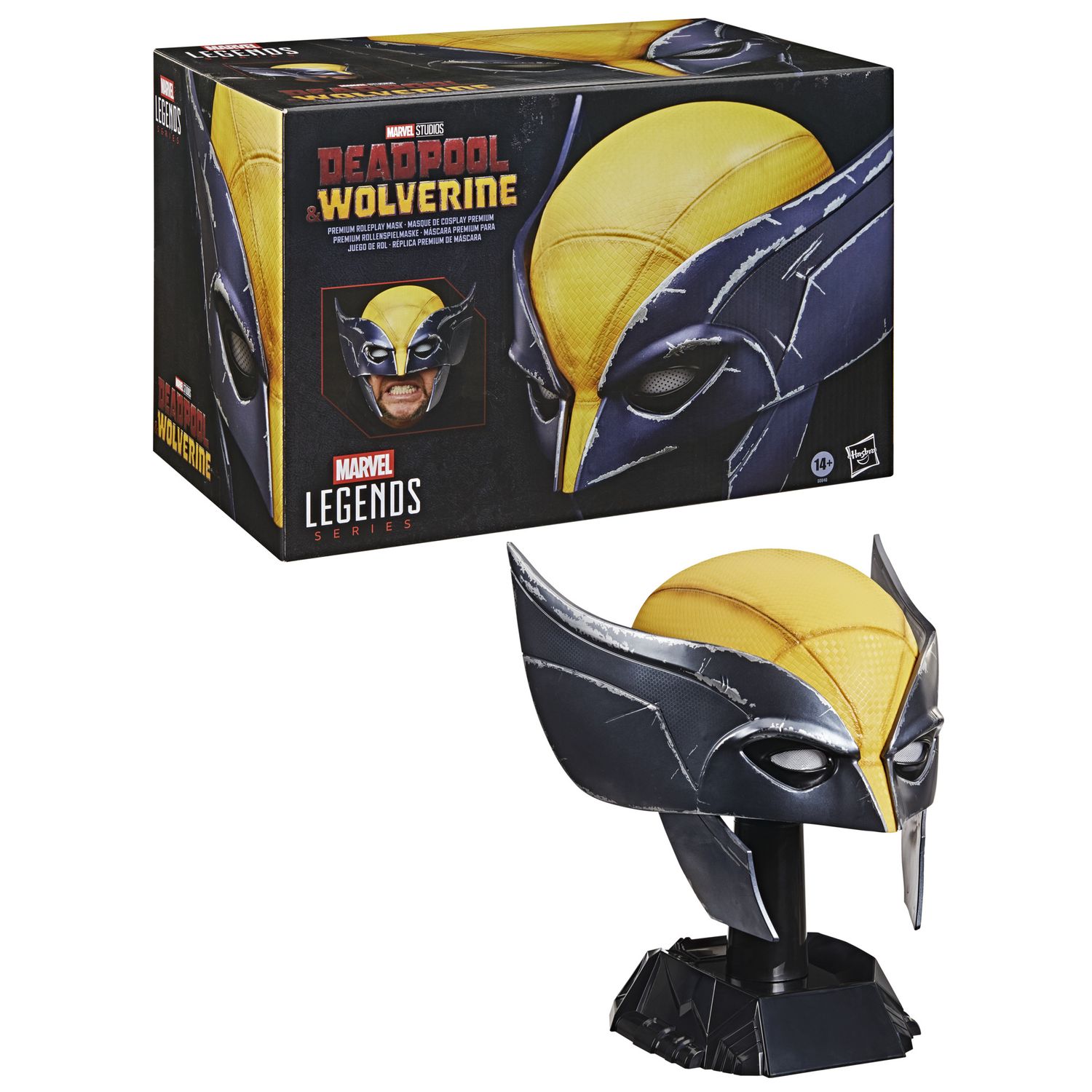 Hasbro marvel legend series, maschera premium di wolverine - MARVEL