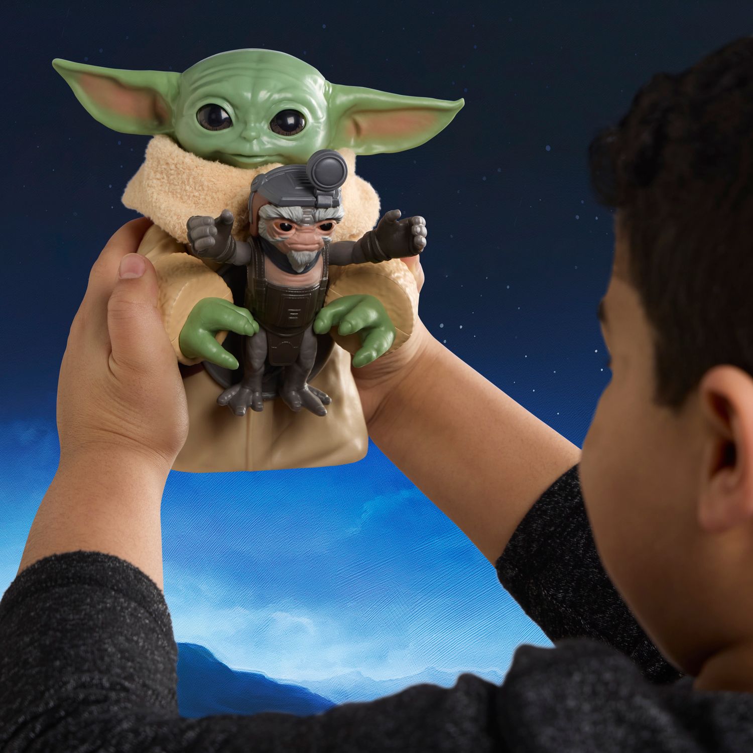 Star wars the mandalorian e grogu huggin grogu hasbro - figura interattiva con suoni - Star Wars