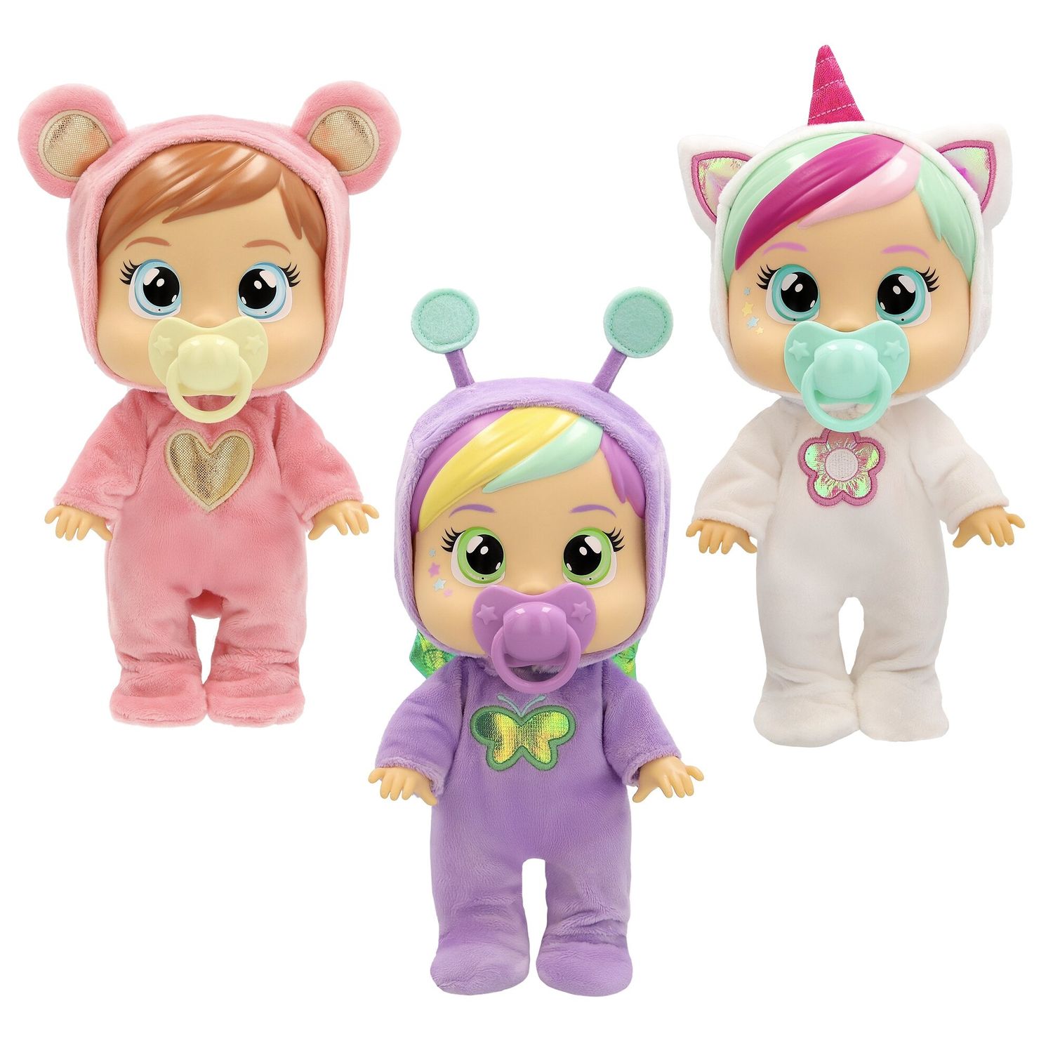 Cry babies loving care fantasy wave 2 — bambole articolate con accessori - assortito - CRY BABIES