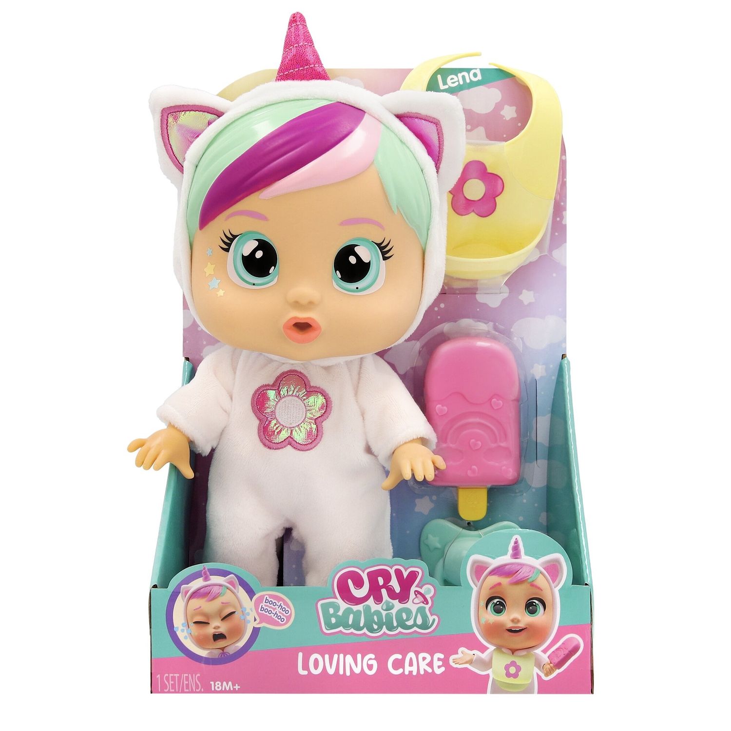 Cry babies loving care fantasy wave 2 — bambole articolate con accessori - assortito - CRY BABIES